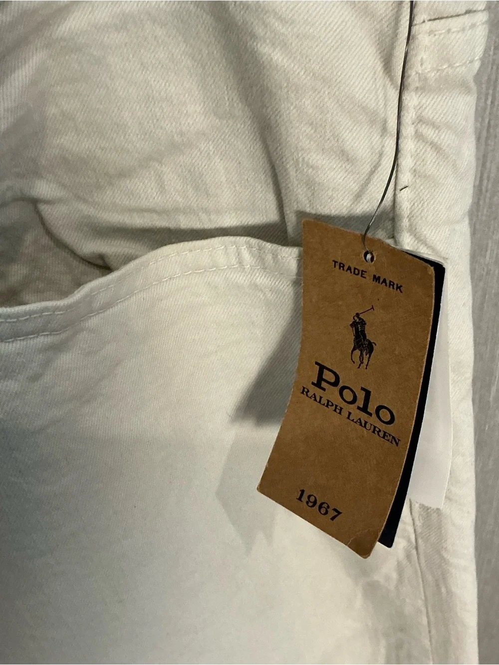 Polo by Ralph Lauren Slim Straight Jeans in Light Beige Size 33X30